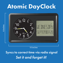 Load image into Gallery viewer, Atomic DayClock 10" Display with Black Frame