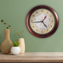 Load image into Gallery viewer, DayClocks Time & Day-of-the-Week 13" Wall Clock with Walnut Accent
