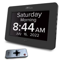 Load image into Gallery viewer, Digital DayClock by DayClocks® 8" Display with Black Frame