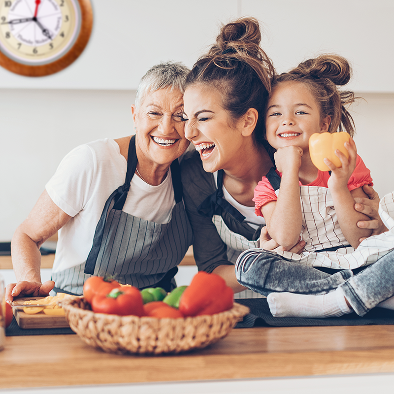 Kitchen Wall Clock with day of the week