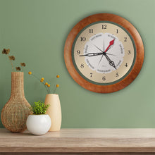 Load image into Gallery viewer, DayClocks Time &amp; Day-of-the-Week 13&quot; Wall Clock with Maple Accent
