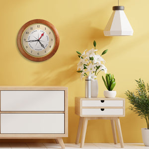 DayClocks Time & Day-of-the-Week 13" Wall Clock with Maple Accent