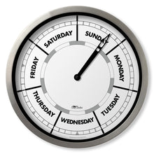 Load image into Gallery viewer, Wall clock with day of the week
