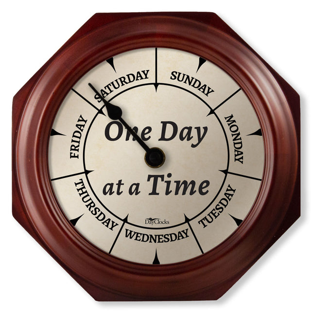 Wall clock with day of the week