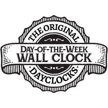 Load image into Gallery viewer, DayClocks Day-of-the-Week 10&quot; Wall Clock with Pine Wood Frame
