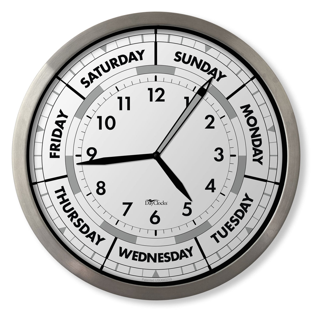 DayClocks Time & Day-of-the-Week 12